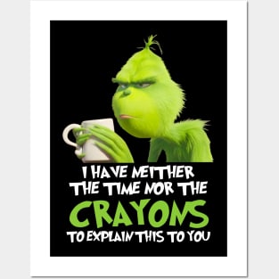 Funny Grinch Christmas Grinch Funny Gift Grinchmas Grinch Lovers Posters and Art